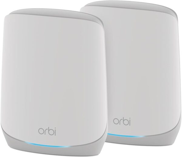 NETGEAR Orbi Whole Home Tri-Band WiFi 6 Mesh Network System (RBK752P) – Router with 1 Satellite Extender, Security Features, Coverage up to 5,000 sq. ft., 75 Devices, AX5200 802.11ax (Up to 5.2Gbps)