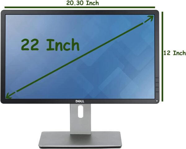 Dell P2214HB Full HD 22 inch LED Backlit Monitor, VGA, Display Port, DVI, 16.7 Million Colors, 178 Degree Viewing Angle, Upto 76/60 Hz Horizontal and Vertical Refresh Rate (Renewed) - Image 4