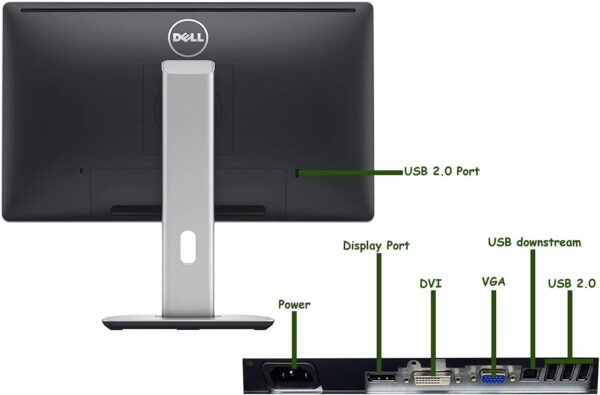 Dell P2214HB Full HD 22 inch LED Backlit Monitor, VGA, Display Port, DVI, 16.7 Million Colors, 178 Degree Viewing Angle, Upto 76/60 Hz Horizontal and Vertical Refresh Rate (Renewed) - Image 3