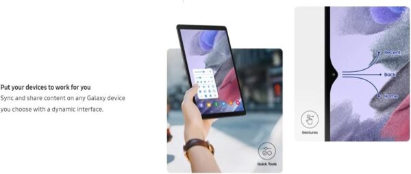 SAMSUNG Galaxy Tab A9 4G LTE (64GB, 4GB, Cellular) 8.7" Android Tablet, Octa-core (6nm), Dual Speakers (International Model Fully Unlocked for US & Global) X115 (w/ 15W Fast Charger, Graphite) - Image 7