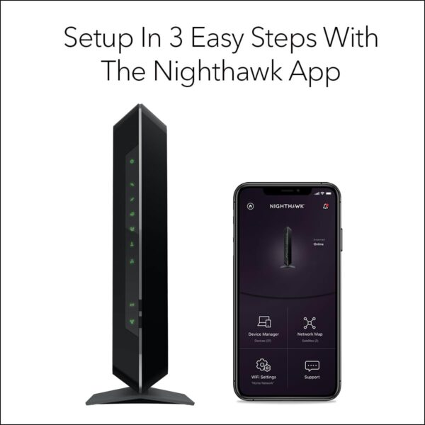 NETGEAR Nighthawk Modem Router Combo C7000-Compatible with Cable Providers Including Xfinity by Comcast, Spectrum, Cox,Plans Up to 800Mbps | AC1900 WiFi Speed | DOCSIS 3.0 - Image 5