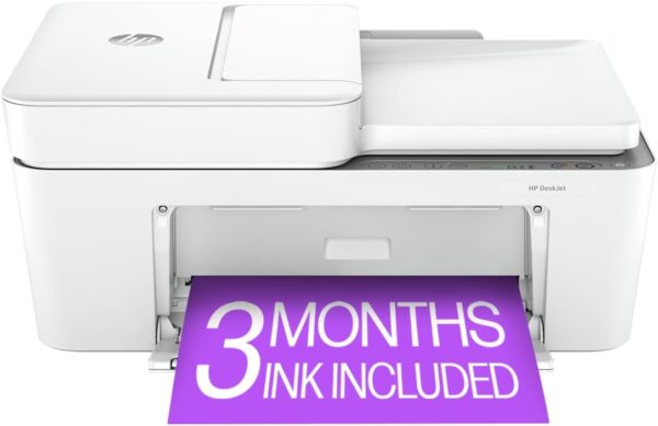 HP DeskJet 4255e Wireless All-in-One Color Inkjet Printer, Scanner, Copier, Best-for-Home, 3 Months of Instant Ink Included (588S6A)