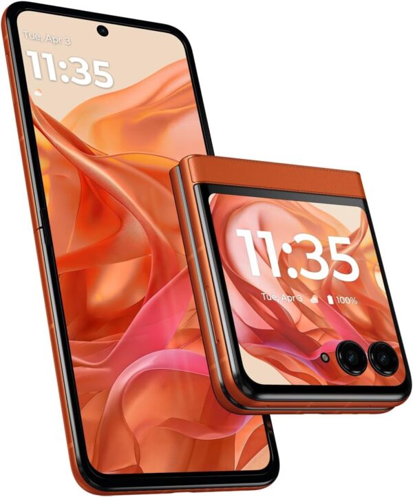 Motorola razr | 2024 | Unlocked | Made for US 8/256GB | 50MP Camera | Spritz Orange - Image 2