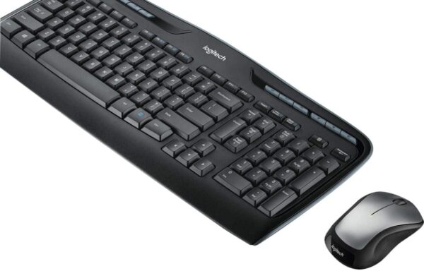 Logitech MK335 Wireless Keyboard and Mouse Combo - Black/Silver - Image 2