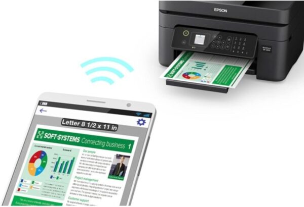 Epson Workforce WF-2930 Wireless All-in-One Printer with Scan, Copy, Fax, Auto Document Feeder, Automatic 2-Sided Printing and 1.4" Color Display - Image 6