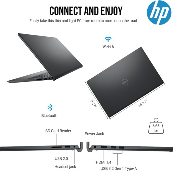 Dell Inspiron 15 3000 Laptop Computer, FHD 15.6 Laptop with Lifetime Office Included, Intel 6-Core i3 Laptop PC Notebook, 40GB RAM 1TB SSD+512GB PSSD, Windows 11 Pro, Copilot AI, 10-Key Number Pad - Image 7