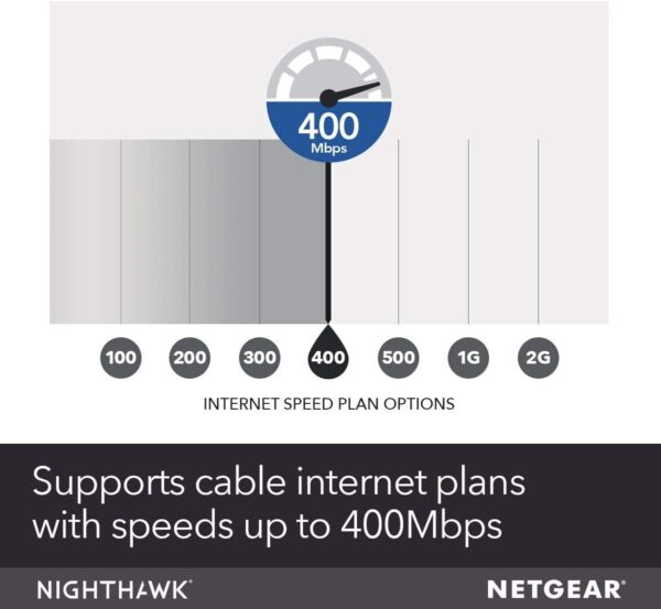 Netgear Nighthawk Cable Modem WiFi Router Combo C7000-Compatibility Cable Providers Including Xfinity by Comcast, Spectrum, Cox (Renewed) - Image 4