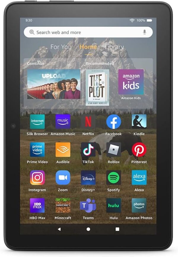 Amazon Fire HD 8 tablet, 8” HD Display, 64 GB, 30% faster processor, designed for portable entertainment, (2022 release), Black - Image 2