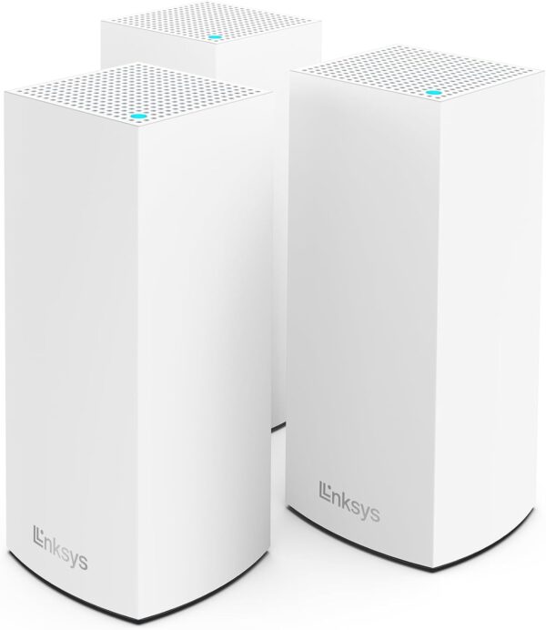 Linksys Atlas WiFi 6 Router Home WiFi Mesh System, Dual-Band, 6,000 Sq. ft Coverage, 802.11ax, 75+ Devices, Speeds up to (AX3000) 3.0Gbps - MX2000 3-Pack
