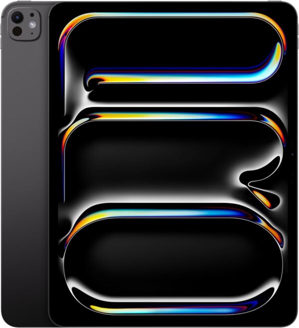 Apple iPad Pro 13-Inch (M4) Built for Apple Intelligence, Ultra Retina XDR Display, 256GB, 12MP Front/Back Camera, LiDAR Scanner, Wi-Fi 6E, Face ID, All-Day Battery Life — Space Black