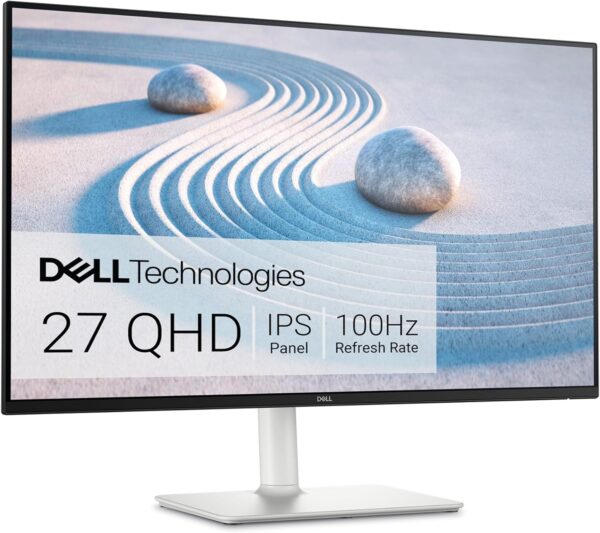 Dell S2725DS Monitor - 27 Inch, QHD (2560x2440) Display, 100Hz refresh rate, 15001 contrast ratio, TÜV Rheinland Eye comfort 4 Star, Integrated 2x5W speaker, Height/Tilt/Swivel/Pivot- Ash White color