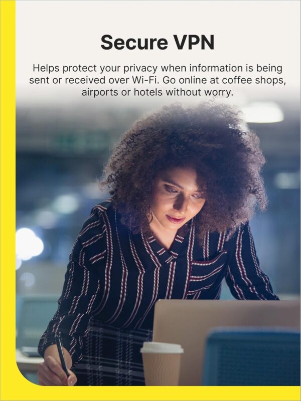 Norton 360 Deluxe 2025, Antivirus software for 5 Devices with Auto Renewal - Includes VPN, PC Cloud Backup & Dark Web Monitoring [Key Card] - Image 4