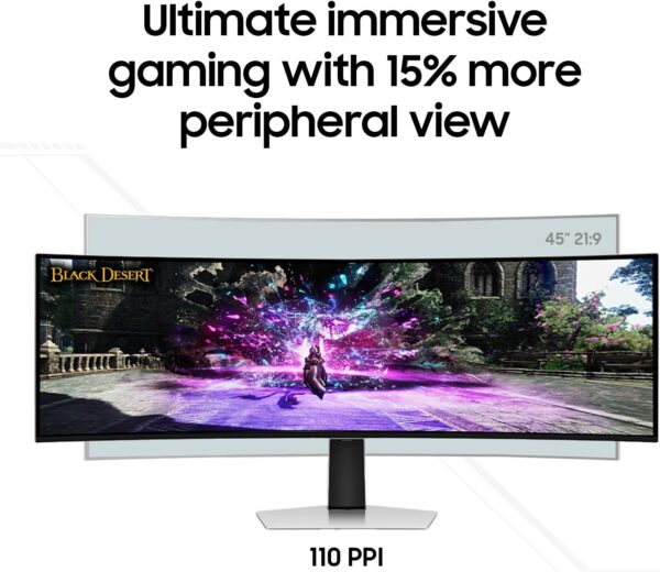 SAMSUNG 49" Odyssey OLED (G93SC) Series Curved Gaming Monitor, 240Hz, 0.03ms, Dual QHD, DisplayHDR True Black 400,AMD FreeSync Premium Pro, Height Adjustable Stand,3 Year Warranty,LS49CG932SNXZA,2023 - Image 4