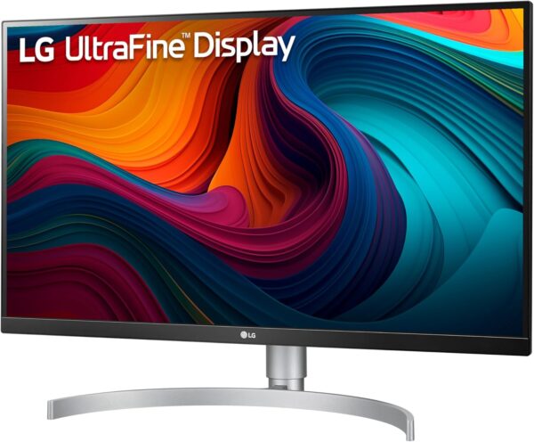LG UltraFine UHD 27-Inch 4K UHD 2160p Computer Monitor 27UN850-W, IPS with VESA DisplayHDR 400, AMD FreeSync, and USB-C, White,Silver - Image 7