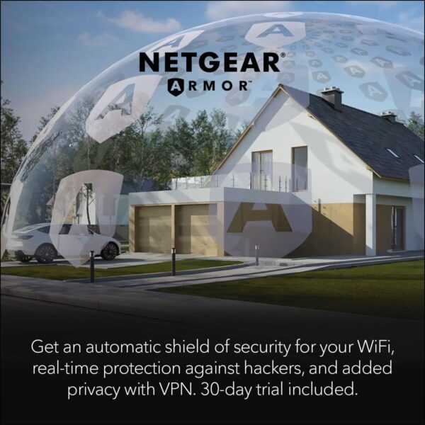NETGEAR Nighthawk Dual-Band WiFi 7 Router (RS200) – Security Features, BE6500 Wireless Speed (up to 6.5Gbps) - Covers up to 2,500 sq. ft., 80 Devices – 2.5 Gig Internet Port - Image 7