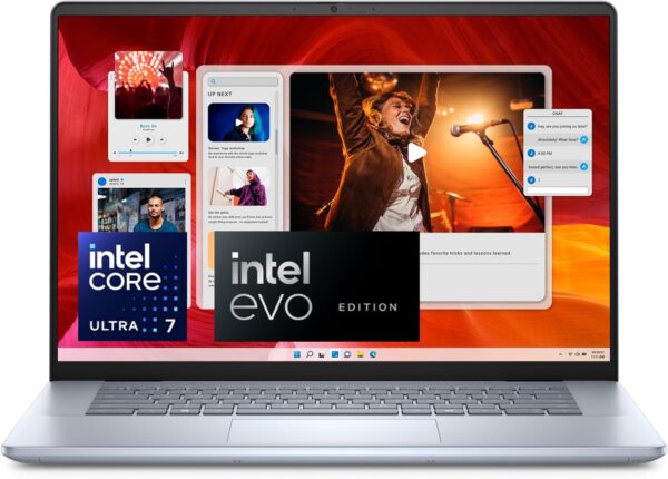 Dell Inspiron 16 Plus 7640 Laptop- 16.0-inch 1610 2.5K Display, Intel Core Ultra 7-155H, 32GB DDR5 RAM, 2TB SSD, NVIDIA GeForce RTX 4060 8GB GDDR6, Windows 11 Home, Onsite & Migrate Service- Ice Blue