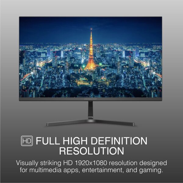 Packard Bell airFrame 21" FHD Monitors + Wireless Keyboard & Mouse, VESA Mount Compatible, HDMI/VGA, Tilt, Slim Bezel, for Home, Office, Light Gaming – 2 Pack - Image 2