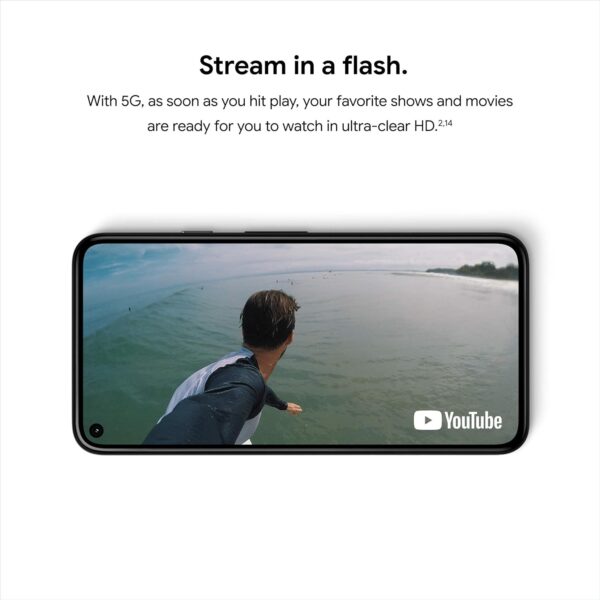 Google Pixel 5 5G, US Version, 128GB, Just Black - Unlocked (Renewed) - Image 3