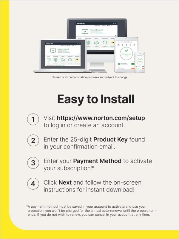 Norton 360 Deluxe 2025, Antivirus software for 5 Devices with Auto Renewal - Includes VPN, PC Cloud Backup & Dark Web Monitoring [Key Card] - Image 7