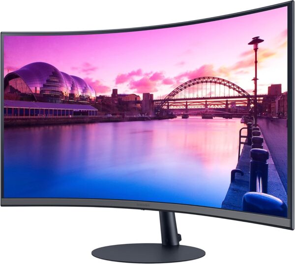 SAMSUNG 27-Inch S39C Series FHD Curved Gaming Monitor, 75Hz, AMD FreeSync, Game Mode, Advanced Eye Comfort, Frameless Display, Built in Speakers, Slim Metal Stand, LS27C392EANXGO, 2023, Black - Image 4
