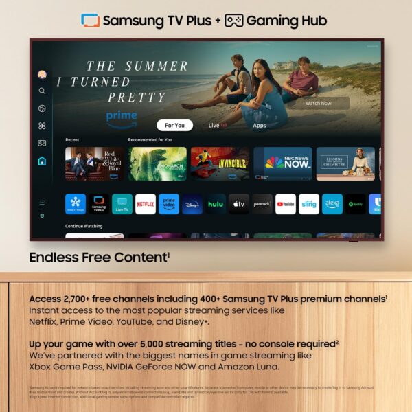 SAMSUNG 55-Inch Class QLED 4K LS03D The Frame Series Quantum HDR Smart TV w/ Dolby Atmos, Art Mode, Anti-Reflection, Customizable Frame, Slim Fit Wall Mount with Alexa Built-In (QN55LS03D, 2024 Model) - Image 7