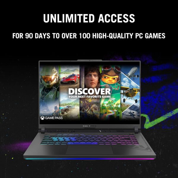 ASUS ROG Strix G16 Gaming Laptop, 16” 1610 FHD 165Hz Display, NVIDIA® GeForce RTX™ 4060, Intel Core i7-13650HX, 16GB DDR5, 1TB PCIe Gen4 SSD, Wi-Fi 6E, Windows 11, G614JV-AS74 - Image 7