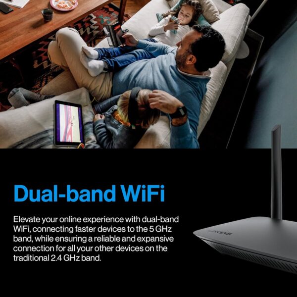 Linksys WiFi 5 Router | 1,500 Sq. ft Coverage | 20+ Devices | Speeds up to (AC1200) 1.2Gbps | LN3101-AMZ | 2024 Release - Image 7