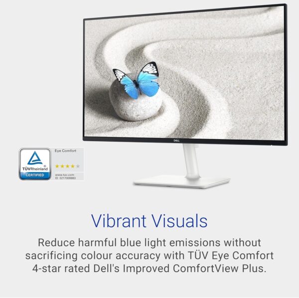 Dell S2725DS Monitor - 27 Inch, QHD (2560x2440) Display, 100Hz refresh rate, 15001 contrast ratio, TÜV Rheinland Eye comfort 4 Star, Integrated 2x5W speaker, Height/Tilt/Swivel/Pivot- Ash White color - Image 5