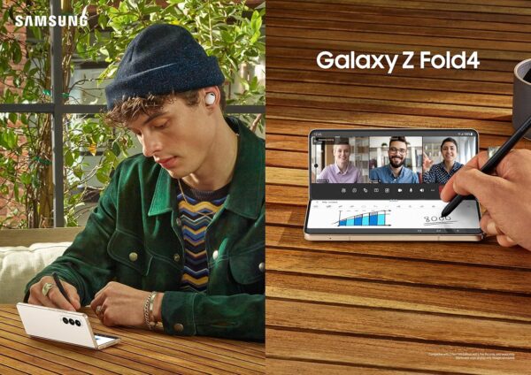 SAMSUNG Galaxy Z Fold 4 Cell Phone, Factory Unlocked Android Smartphone, 512GB, Flex Mode, Hands Free Video, Multi Window View, Foldable Display, S Pen Compatible, US Version, 2022, Beige - Image 5